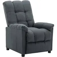 vidaXL Fauteuil verstelbaar stof lichtgrijs