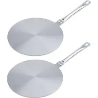 COSY&TRENDY Set van 2x stuks inductie kookplaat beschermers/adapterplaten 20 cm - Vlamverdelers