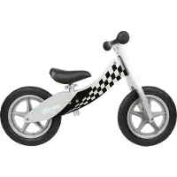 Small Foot Loopfiets Met 2 Wielen Race Loopfiets 12 Inch Junior Wit/zwart