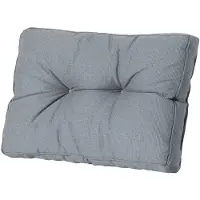 Madison Loungekussen Madison Florance Rib Grey (73 x 43 cm)