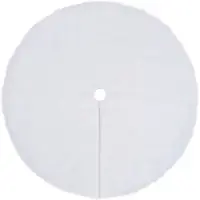 vidaXL Kerstboomrok Wit 150 cm Imitatiebont