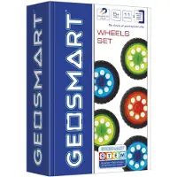 GeoSmart Wheel Set - Magnetische Uitbreidingsset met Wielen - Technische Constructie Accessoires - Vanaf 5 Jaar