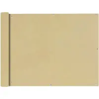vidaXL Balkonscherm Oxford textiel 90x400 cm beige