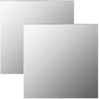 vidaXL Wandspiegels 2 st vierkant 50x50 cm glas