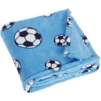 Playshoes Fleecedeken Voetbal 75 X 100 Cm Blauw