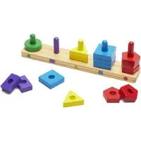 Melissa & Doug Planche d’empilage et de tri