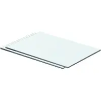 vidaXL Schappen 2 st 40x20 cm glas transparant