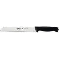 Arcos Brotmes (met parelmoerlook), , kleur: Prof 291425. Roestvrij staal Nitrum en mango, ergonomisch zwart polypropyleen handvat en 20 cm lemmet. Displayvitrine