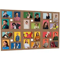 vidaXL Fotolijst voor 24x(10x15 cm) foto MDF lichtbruin