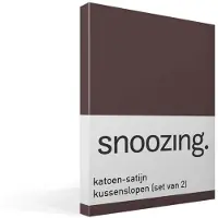Snoozing katoen-satijn kussenslopen (set van 2)