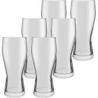 Royal Leerdam 6x Speciaal bierglazen transparant 400 ml Mainz - Bierglazen