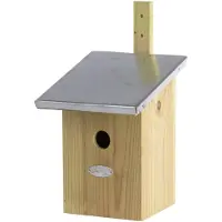 Best for birds Houten vogelhuisje/nesthuisje 33 cm met zinken dak - Vogelhuisjes