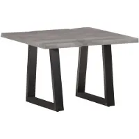 vidaXL Salontafel met houten randen, 60x60x40 cm, massief acaciahout
