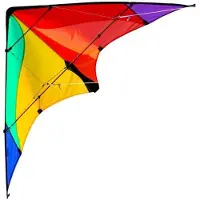 Elliot Tweelijnsstuntskite Delta Basic Rainbow 117 Cm