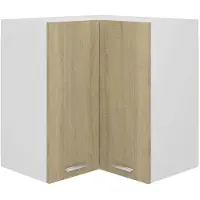 vidaXL Hanghoekkast Lyon 57x57x60 cm bewerkt hout sonoma eikenkleurig