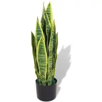 vidaXL Kunst sanseveria plant met pot 65 cm groen