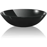 vidaXL Lavabo Verre trempé 42 cm Noir142231
