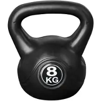 Ivol Kettlebell voor binnen en buiten - Kunststof - Zwart - 8 kg
