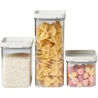 Mepal Omnia bewaardozen - 3-delige Set - Voorraaddoos - Nordic white