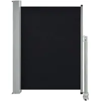 vidaXL Tuinscherm uittrekbaar 100x300 cm zwart