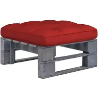 vidaXL Tuinhocker pallet geïmpregneerd grenenhout grijs