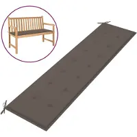vidaXL Tuinbankkussen 200x50x4 cm oxford stof taupe