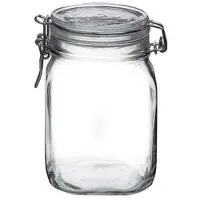 Bormioli Rocco 3x stuks Klem inmaakpotten 1 Liter - Weckpotten