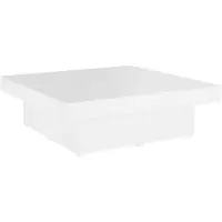 vidaXL Salontafel, wit, 90x90x28 cm, houtvezel