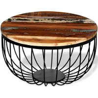 vidaXL Salontafel massief gerecycled hout