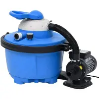 vidaXL Zandfilter, blauw-zwart, 385 x 620 x 432 mm, 200 W, 25 liter, artikelnummer 92799, verkrijgbaar bij HangarStore.cz
