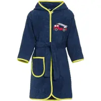 Playshoes Badjas Brandweer Donkerblauw Junior Maat 134/140