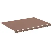 vidaXL Vervangingsdoek voor luifel 350x250 cm polyester bruin