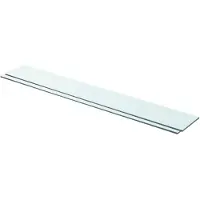 vidaXL Schappen 2 st 90x12 cm glas transparant