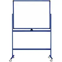 Ivol Verrijdbaar whiteboard - Dubbelzijdig en magnetisch - 100x150 cm - Bla
