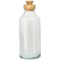 Clayre & Eef Transparente Voorraadpot met deksel Ø 7*21 cm 6GL3544