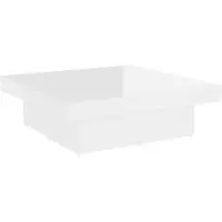 vidaXL Salontafel 90x90x28 cm bewerkt hout hoogglans wit