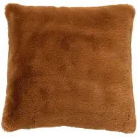 Dutch decor - ZAYA - Kussenhoes unikleur 60x60 cm - Tobacco Brown - bruin - superzacht