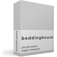 Beddinghouse Topper Hoeslaken Light Grey (Percal)-90 x 210 cm
