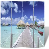 vidaXL Kamerscherm inklapbaar strand 160x170 cm
