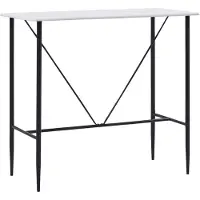 vidaXL Bartafel 120x60x110 cm MDF wit
