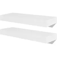 vidaXL Wandplanken 4 st 40 cm wit