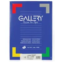 Gallery witte etiketten ft 105 x 48 mm (b x h), rechte hoeken, doos van 1.200 etiketten