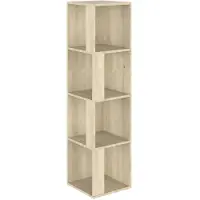 vidaXL Hoekkast 33x33x132 cm bewerkt hout sonoma eikenkleurig