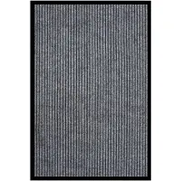 vidaXL Deurmat 80x120 cm gestreept grijs