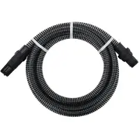 vidaXL Zuigslang met PVC koppelingen 1,1'' 10 m PVC zwart