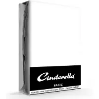 Cinderella Weekend Hoeslaken - Geschikt voor Boxspring - Katoen - 180x210 cm - tot 35 cm matrashoogte - Wit