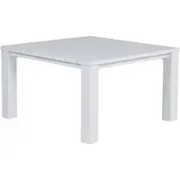 Garden Impressions Cube lounge dining tafel - 115,5 x 115,5 cm - mat wit