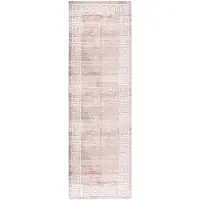 vidaXL Vloerkleed wasbaar 80x300 cm beige