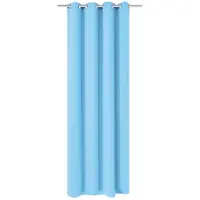 vidaXL Gordijn met metalen ringen verduisterend 270x245 turquoise