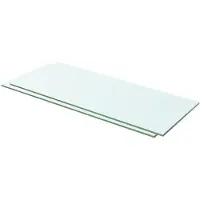 vidaXL Schappen 2 st 60x20 cm glas transparant